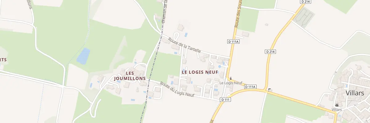 Plan du 5078 Le Logis Neuf à Villars