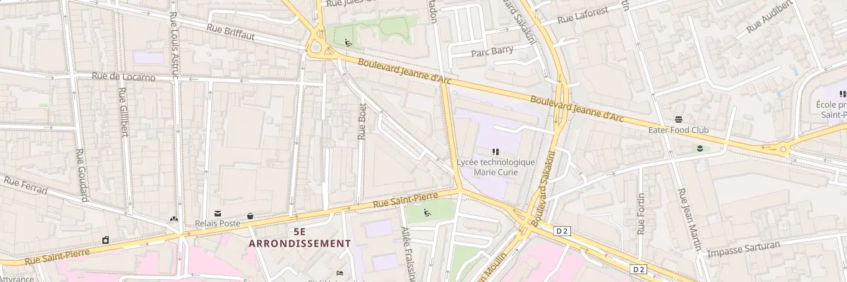 Plan du 183 Rue du camas à Marseille 5e Arrondissement