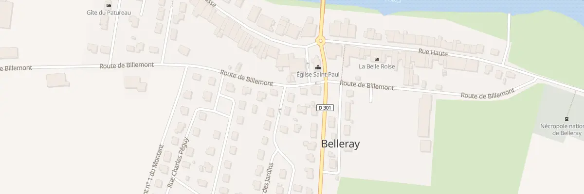 Plan du 1 Rue des Jardins à Belleray