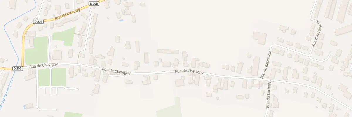 Plan du 18 Rue de Chevigny à Auxonne