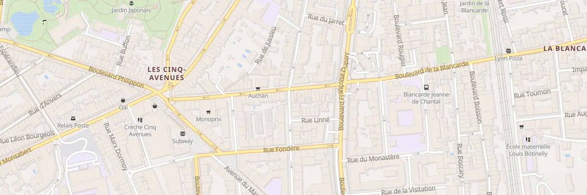 Plan du 1 Rue Docteur Acquaviva à Marseille 4e Arrondissement