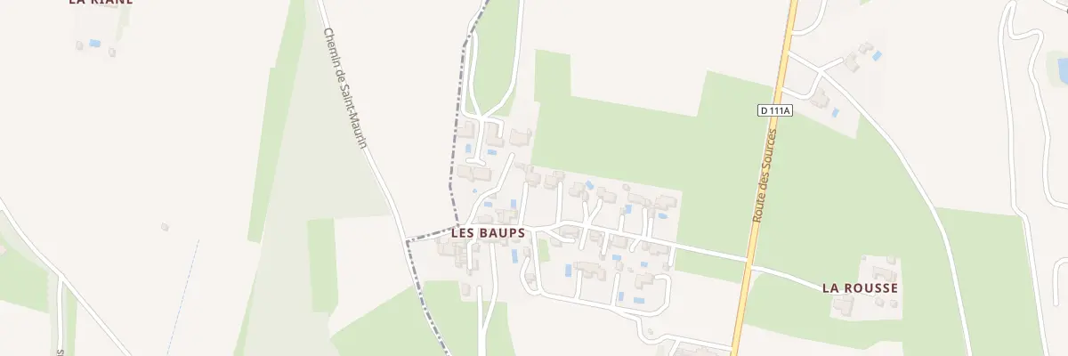 Plan du 5314 Les Baups à Villars