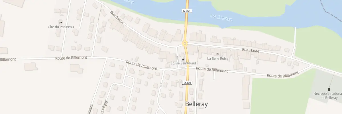 Plan du 1 Rue Basse à Belleray