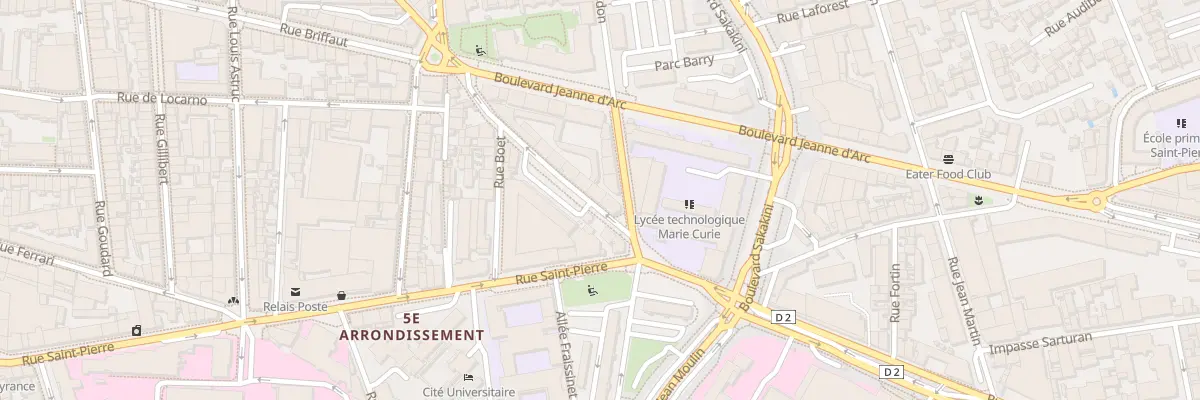 Plan du 185 Rue du camas à Marseille 5e Arrondissement
