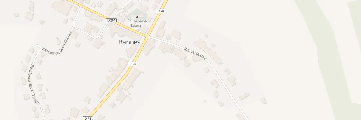 Plan du 8 Rue de la Liez à Bannes
