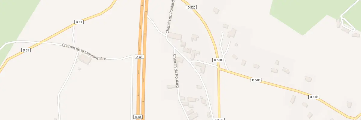 Plan du 4 Che du Poulard à Montrevel