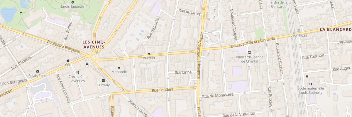 Plan du 50 Bd Blancarde à Marseille 4e Arrondissement