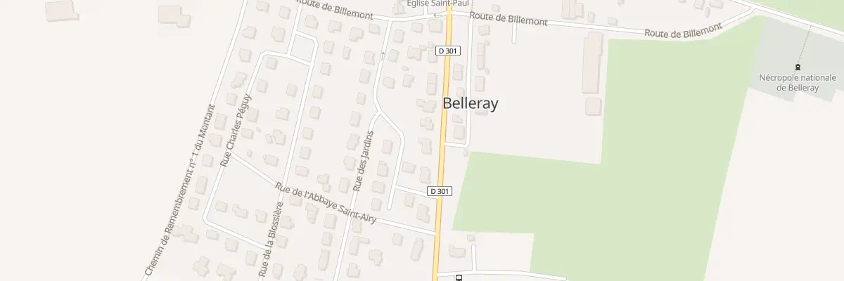 Plan du 14 Rte de Dugny à Belleray