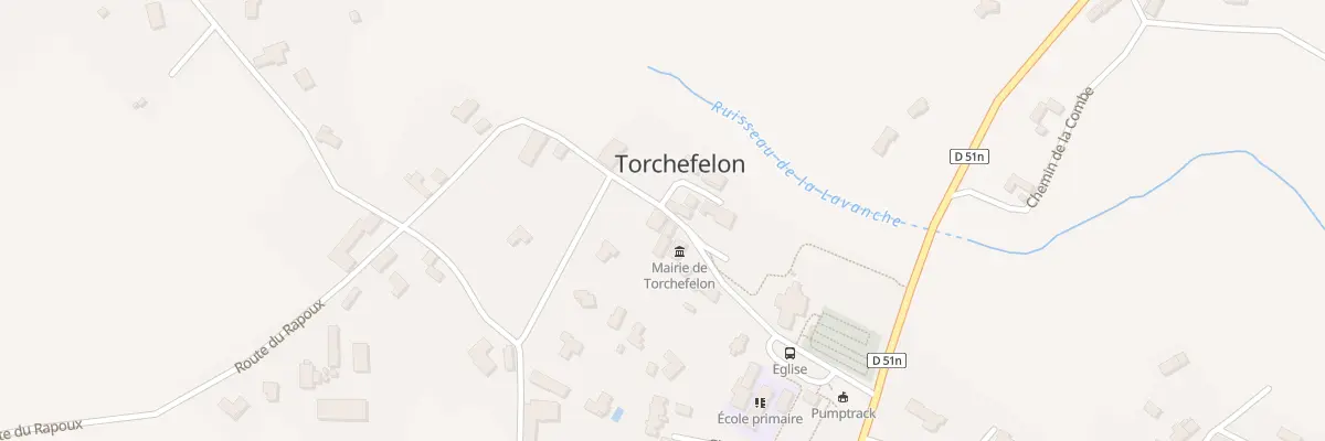 Plan du 25 Rte du Village à Torchefelon