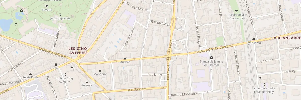 Plan du 6 Rue Trois Freres Carasso à Marseille 4e Arrondissement