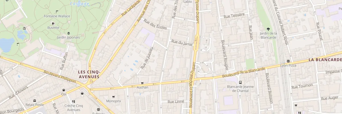 Plan du 12 Rue Trois Freres Carasso à Marseille 4e Arrondissement