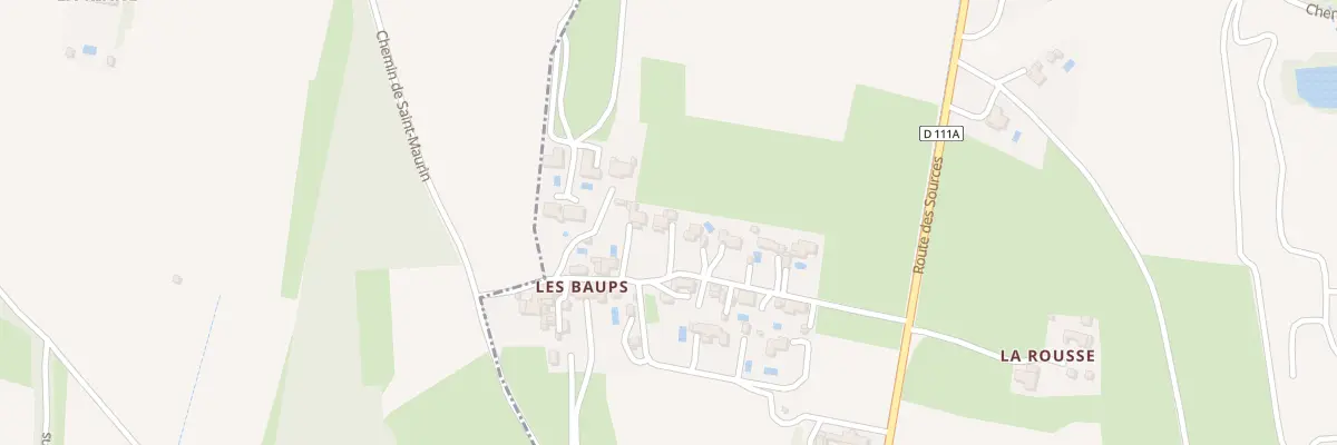 Plan du 5313 Les Baups à Villars