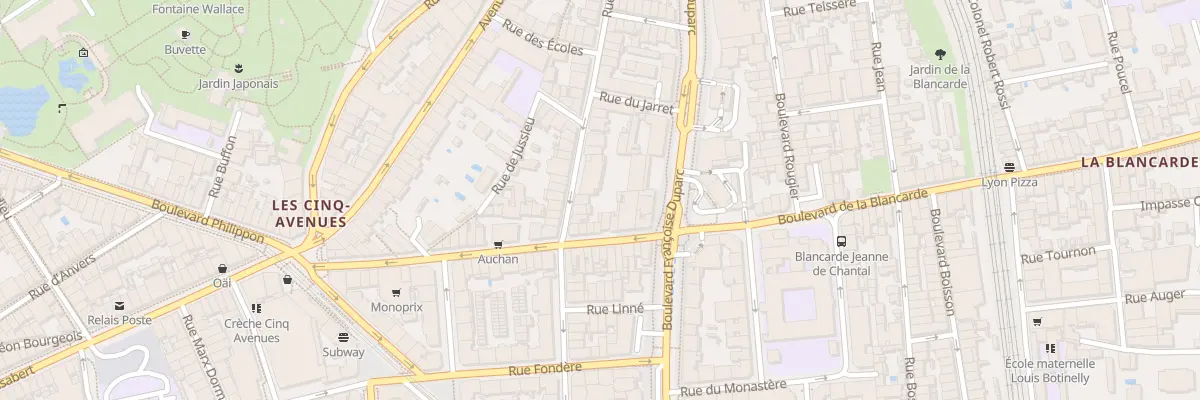Plan du 8 Rue Trois Freres Carasso à Marseille 4e Arrondissement