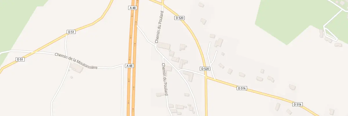 Plan du 5 Che du Poulard à Montrevel
