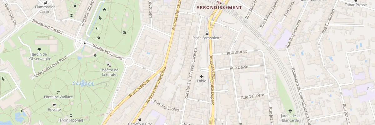 Plan du 61 Rue Trois Freres Carasso à Marseille 4e Arrondissement