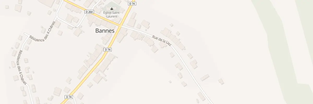 Plan du 10 Rue de la Liez à Bannes