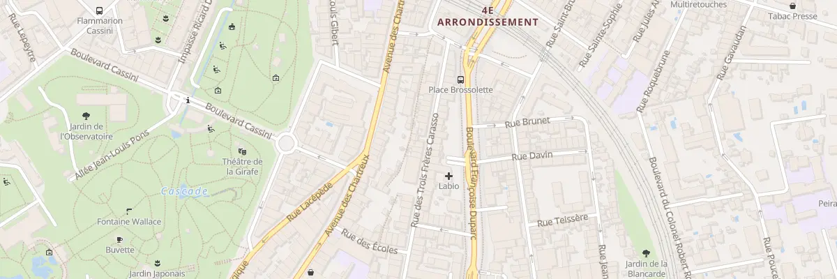 Plan du 63 Rue Trois Freres Carasso à Marseille 4e Arrondissement