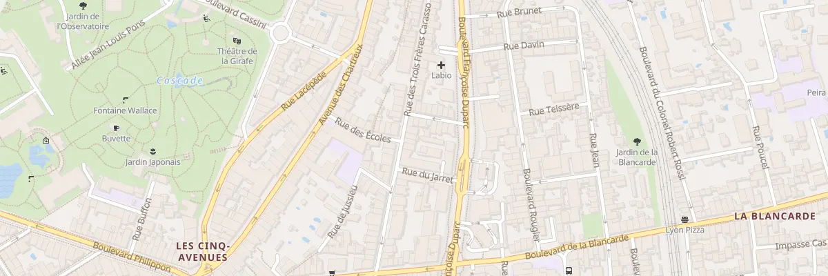 Plan du 32 Rue Trois Freres Carasso à Marseille 4e Arrondissement