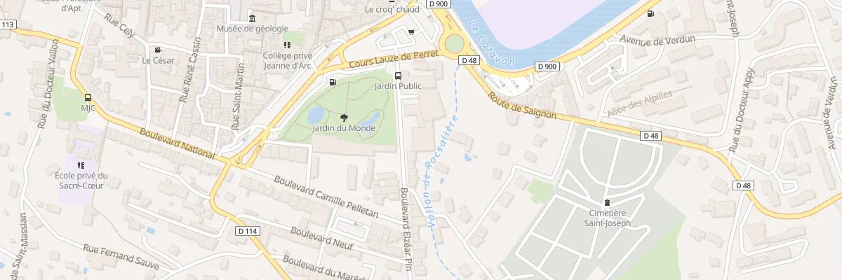 Plan du 89 Bd Elzéar Pin à Apt