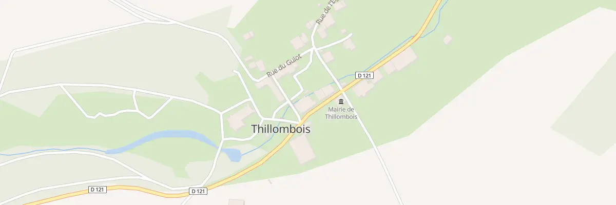 Plan du 1 Gr Grande Rue à Thillombois