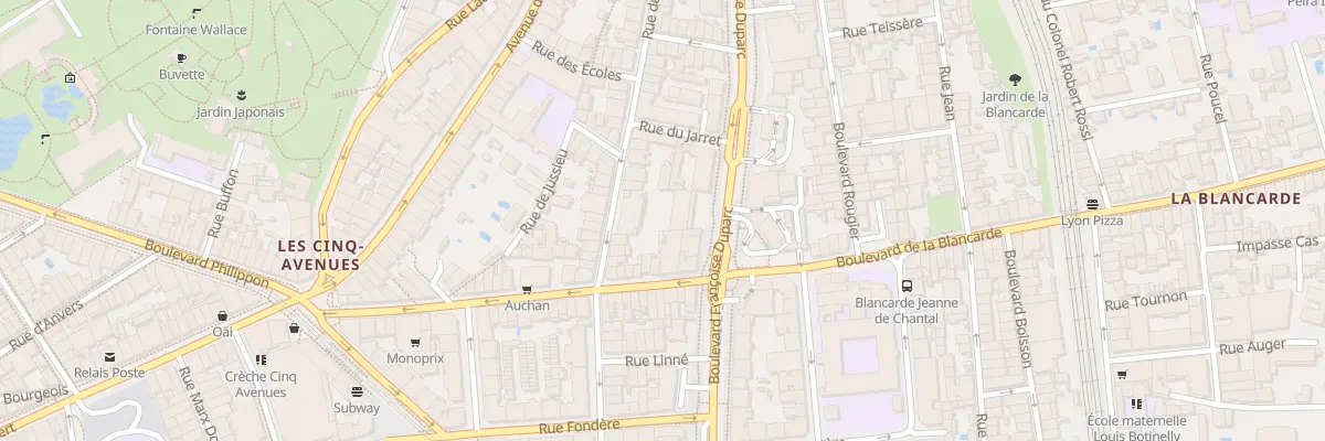 Plan du 10 Rue Trois Freres Carasso à Marseille 4e Arrondissement