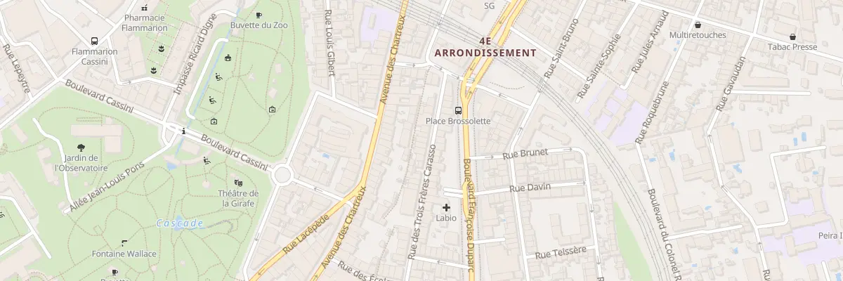 Plan du 73 Rue Trois Freres Carasso à Marseille 4e Arrondissement