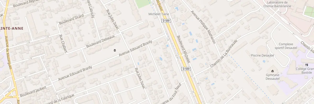 Plan du 5 Av du Docteur Page à Marseille 9e Arrondissement