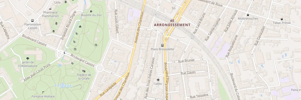 Plan du 75 Rue Trois Freres Carasso à Marseille 4e Arrondissement