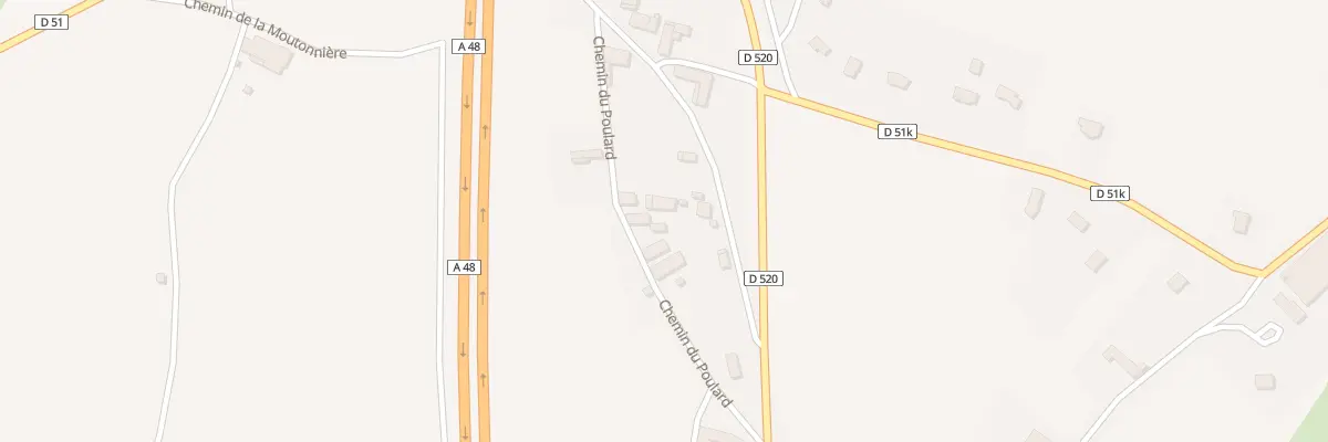 Plan du 32 Che du Poulard à Montrevel