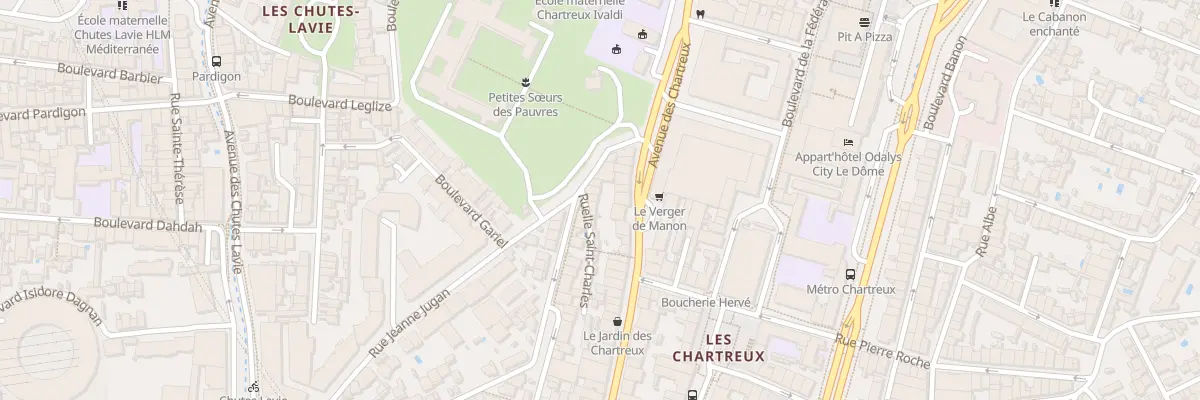 Plan du 201 Av des Chartreux à Marseille 4e Arrondissement