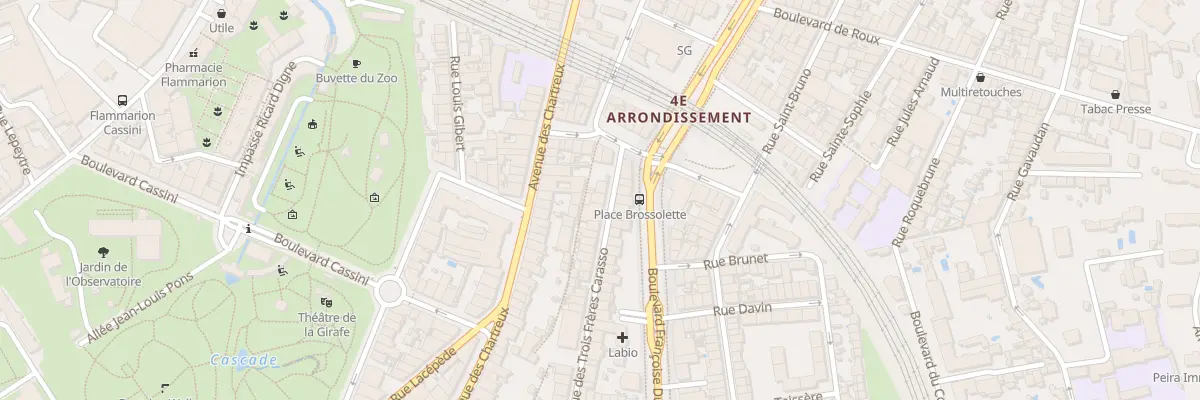 Plan du 83 Rue Trois Freres Carasso à Marseille 4e Arrondissement