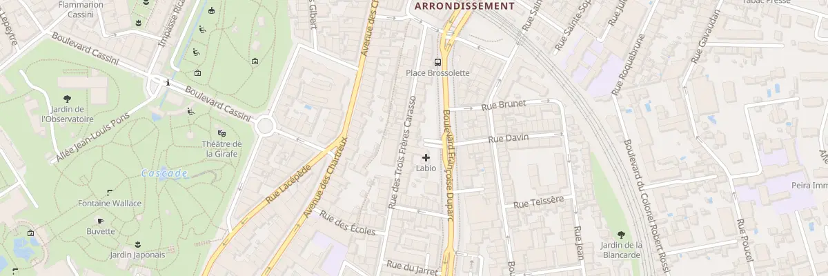 Plan du 54 Rue Trois Freres Carasso à Marseille 4e Arrondissement