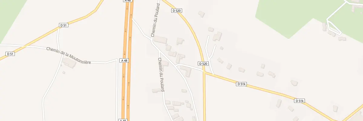 Plan du 9 Che du Poulard à Montrevel