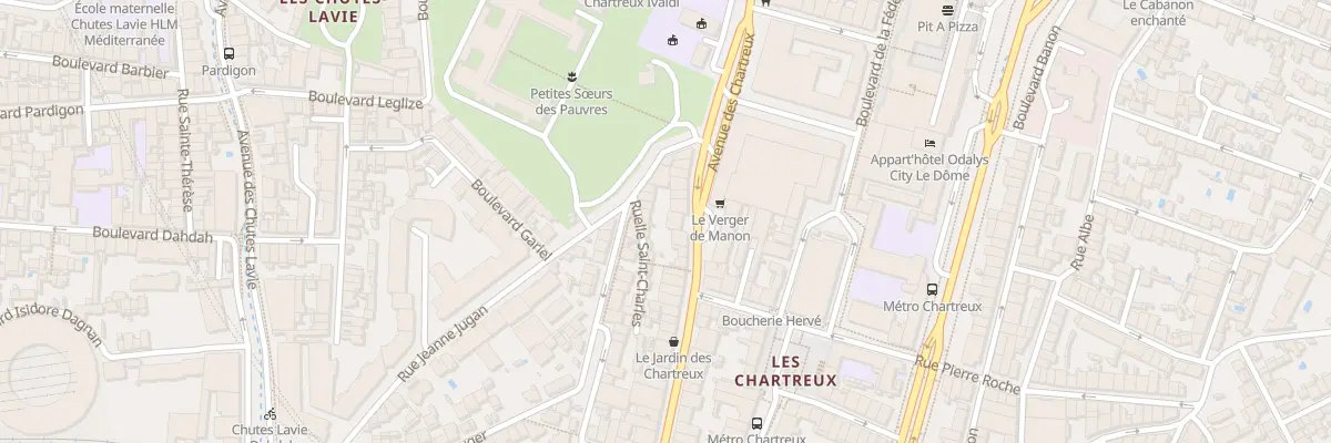 Plan du 199 Av des Chartreux à Marseille 4e Arrondissement