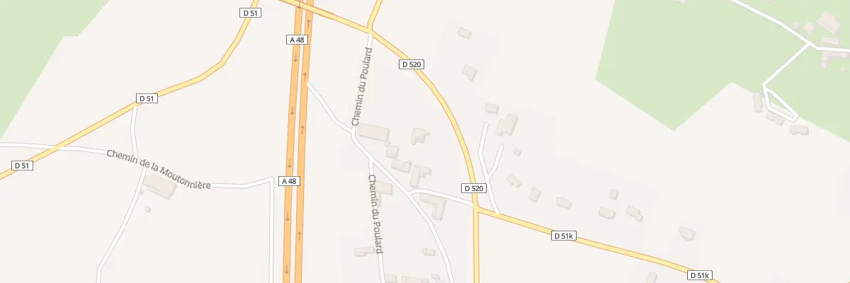 Plan du 39 Rte de Grenoble à Montrevel