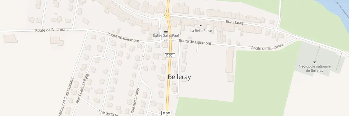 Plan du 1 Rte de Dugny à Belleray