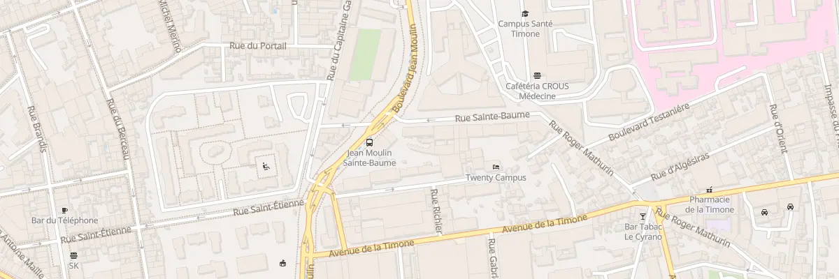 Plan du 30 Rue sainte baume à Marseille 10e Arrondissement