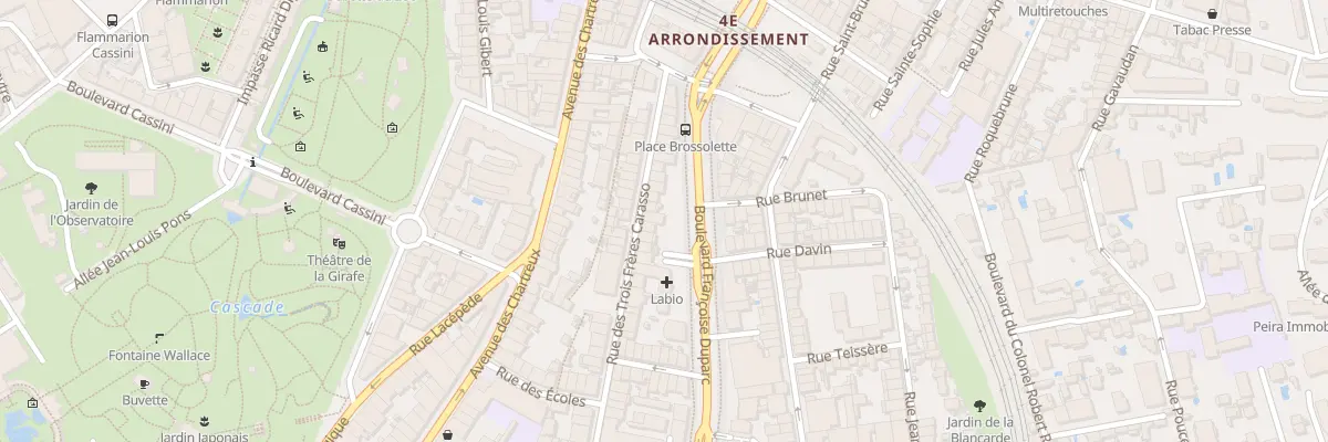 Plan du 60 Rue Trois Freres Carasso à Marseille 4e Arrondissement