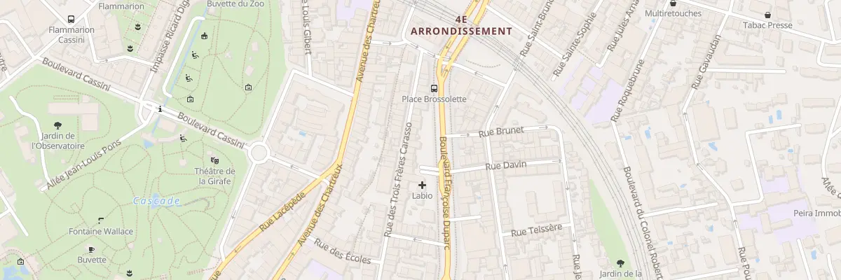 Plan du 62 Rue Trois Freres Carasso à Marseille 4e Arrondissement