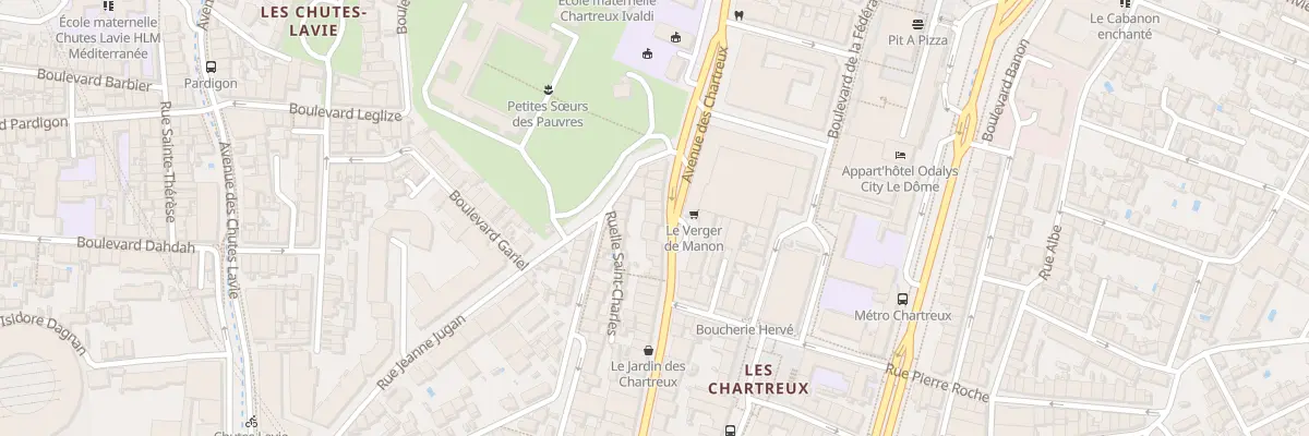 Plan du 203 Av des Chartreux à Marseille 4e Arrondissement