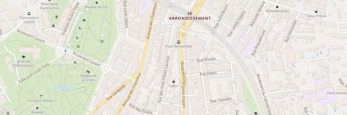 Plan du 66 Rue Trois Freres Carasso à Marseille 4e Arrondissement