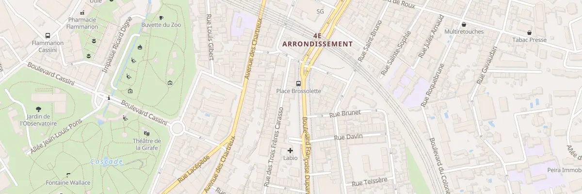 Plan du 72 Rue Trois Freres Carasso à Marseille 4e Arrondissement