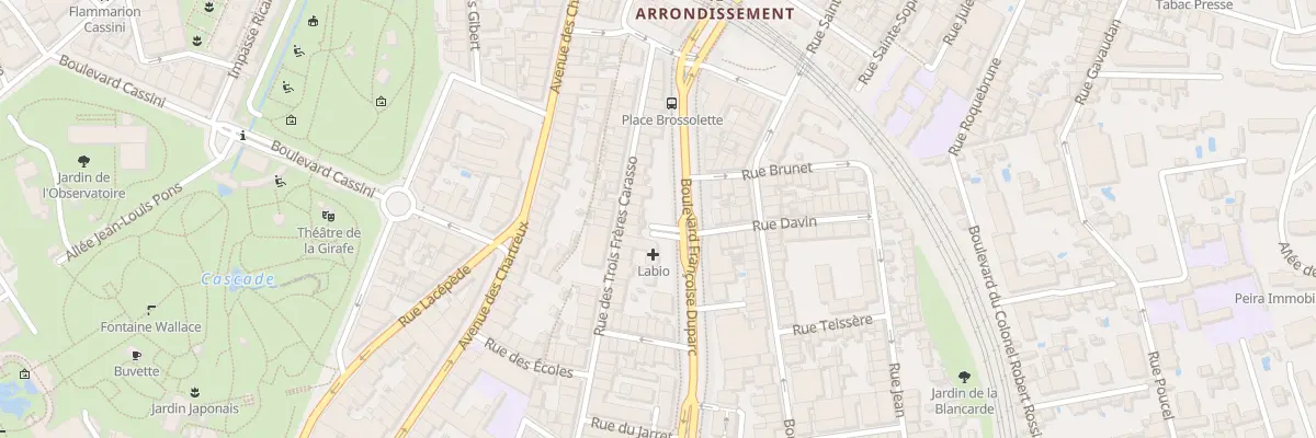 Plan du 56 Rue Trois Freres Carasso à Marseille 4e Arrondissement