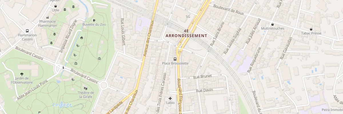 Plan du 80 Rue Trois Freres Carasso à Marseille 4e Arrondissement
