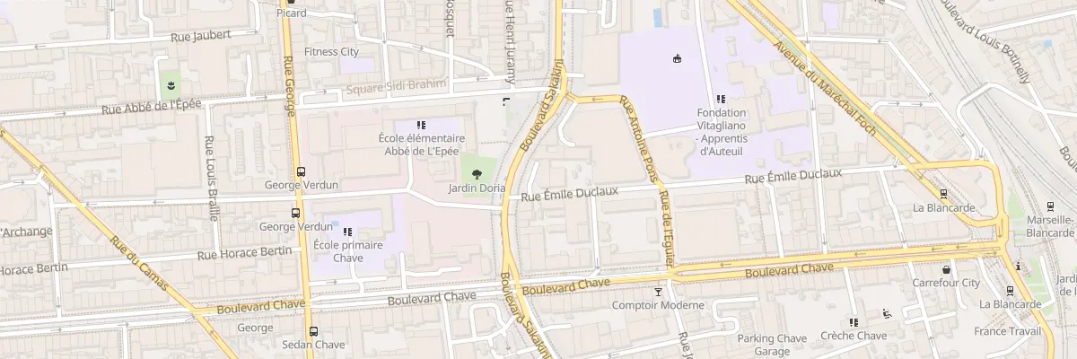 Plan du 45 Bd Sakakini à Marseille 4e Arrondissement