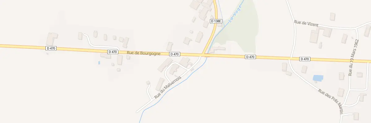 Plan du 2 Rue du Malvernois à Cosges