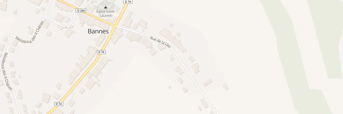 Plan du 14 Rue de la Liez à Bannes