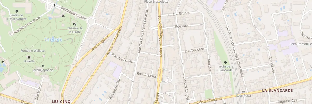 Plan du 15 Rue hondet à Marseille 4e Arrondissement