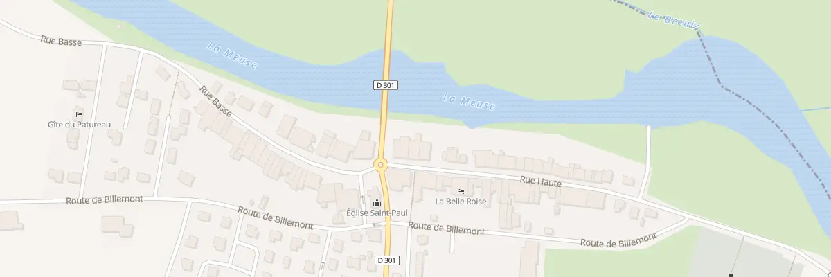 Plan du 3 Rue Haute à Belleray