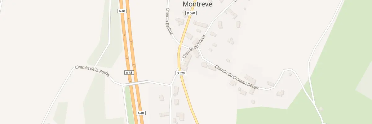 Plan du 2 Che du Triève à Montrevel